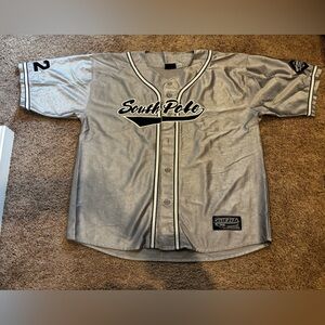South Pole Metallic Gray Athletic Top